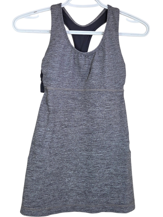 lululemon athletica Push Your Limits Heather Gray Racerback Tank Size 4 - Picture 2 of 5